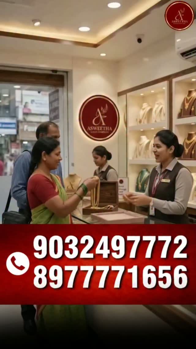 Customers at the Asweetha Gold Company counter in Vijayawada