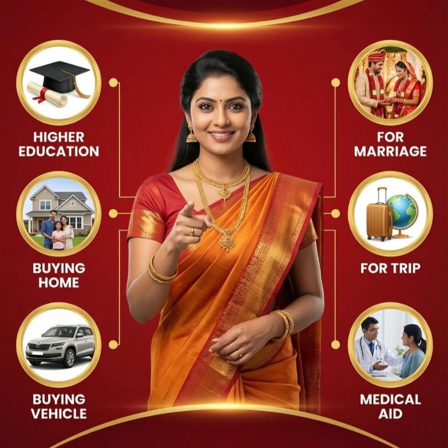 Cash for gold in Vijayawada — education, marriage, home, vehicle, travel and medical needs